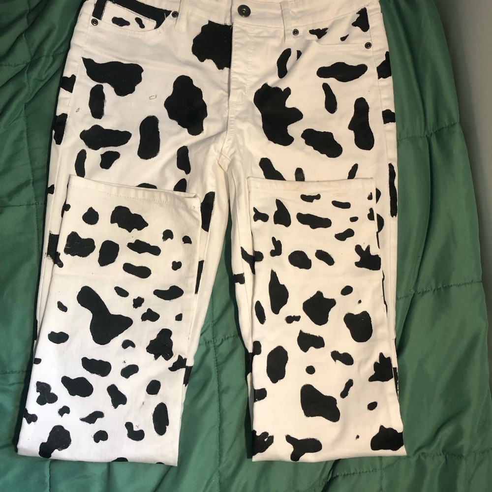 cow print jeans